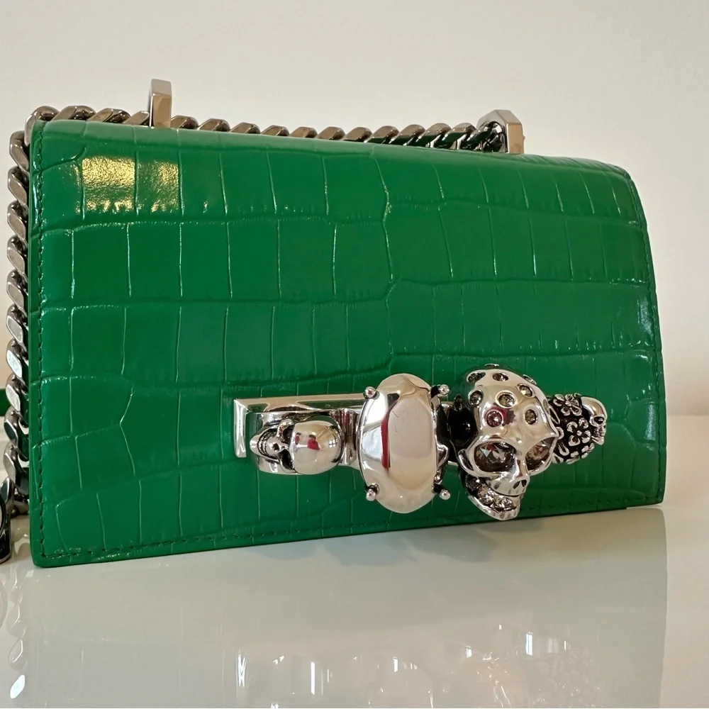 Alexander McQueen Jewelled Satchel Mini Shoulder Bag - Picture 8 of 15